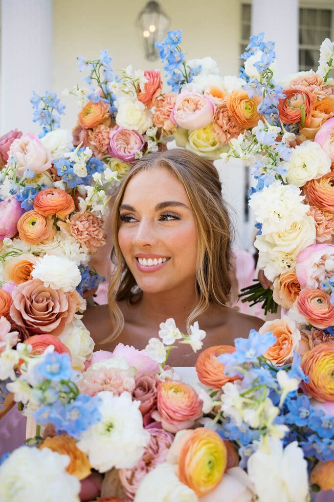 stunning portrait of the bride