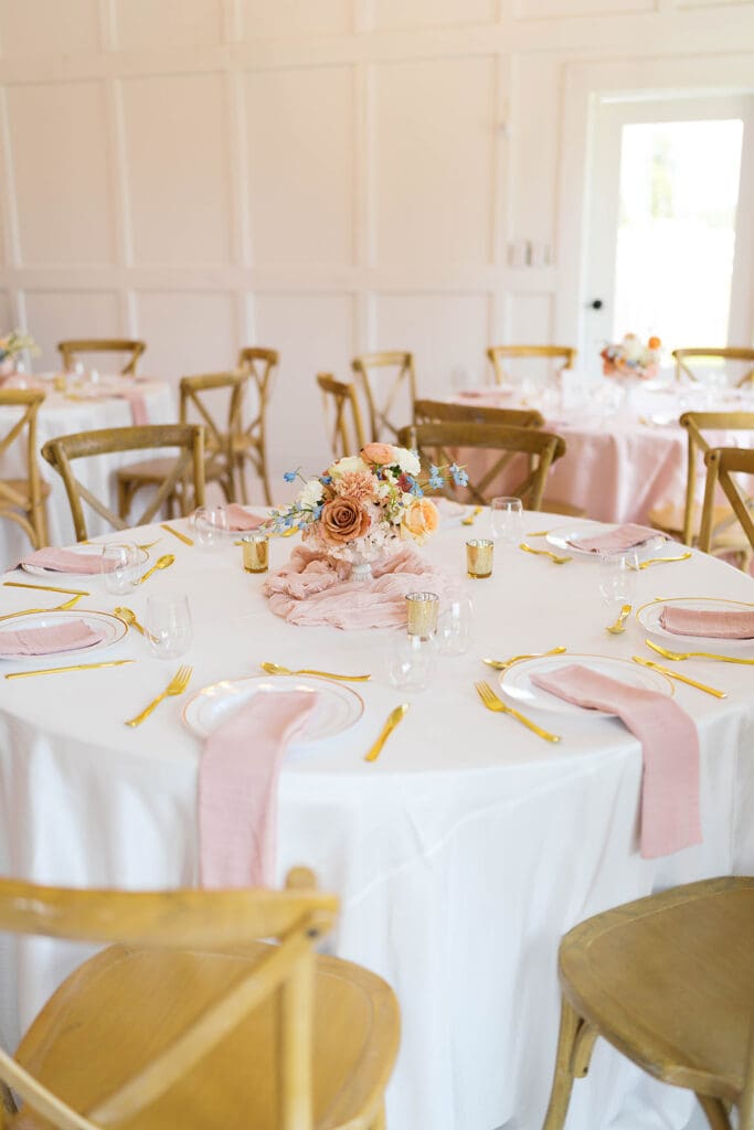 beautiful details at the reception