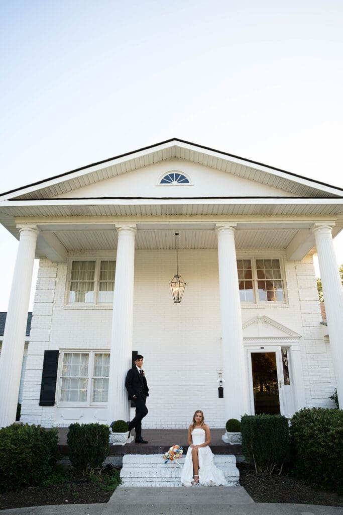 cute picture of the newlyweds holding hands