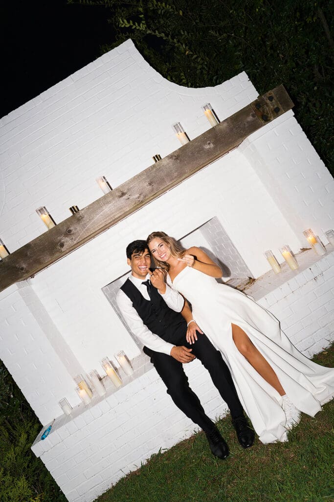 bride and groom at their dream session