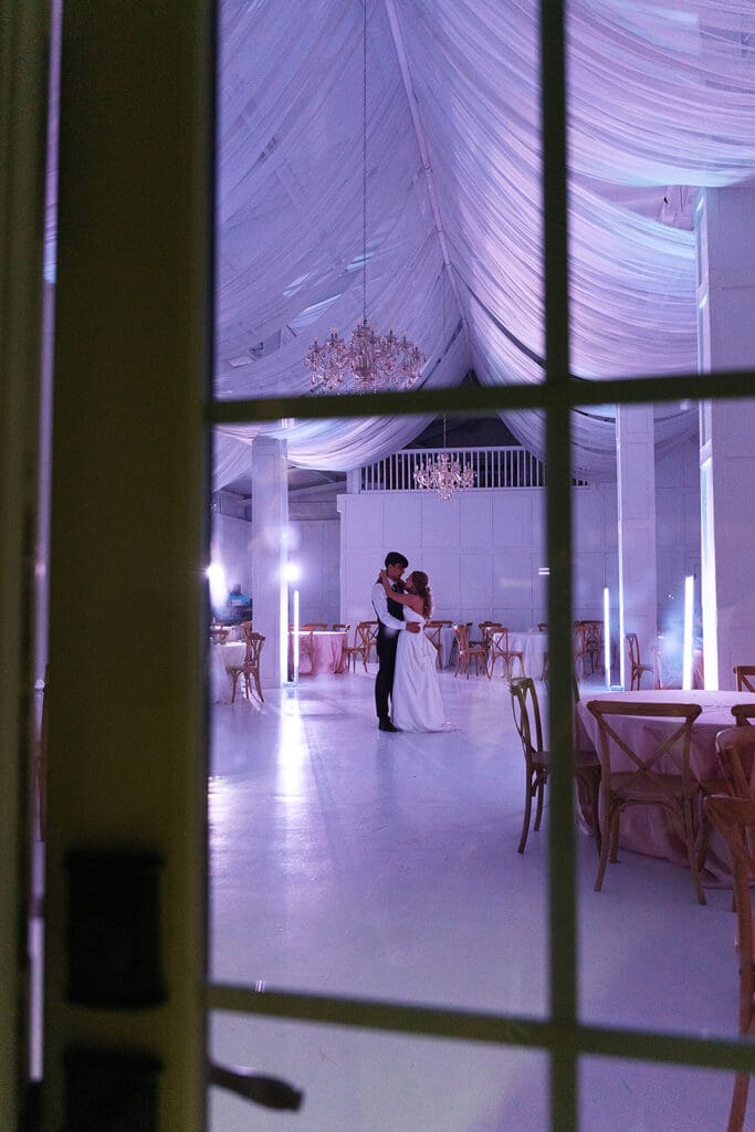 newlyweds dancing at their reception