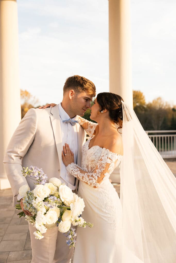 golden hour bridal session