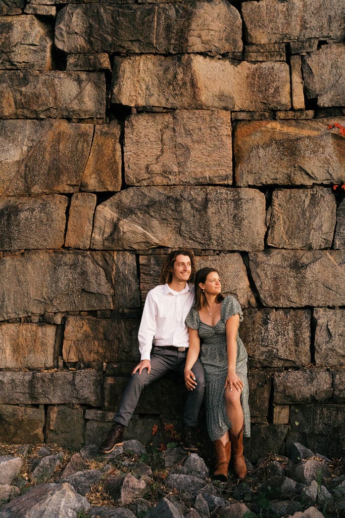 timeless couple portraits during golden hour