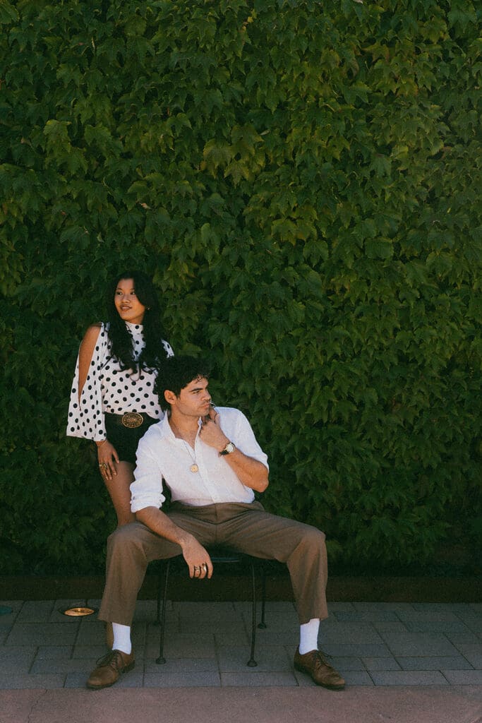 couple holding hands during their phtooshoot