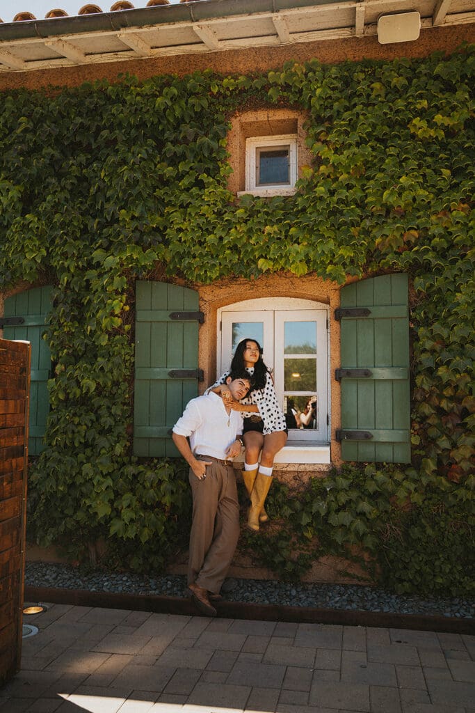 couple at their dream outdoor photoshoot